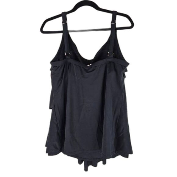 Bathing Suit Top Black Womens Plus 20 - Picture 2 of 8